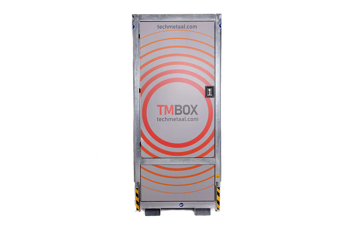 TMBOX ingeschoven, klaar voor transport